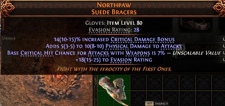 MMOJUGG Path of Exile 2 NORTHPAW SUEDE BRACERS#1151941 Dettagli su funzione e utilizzo dell'oggetto